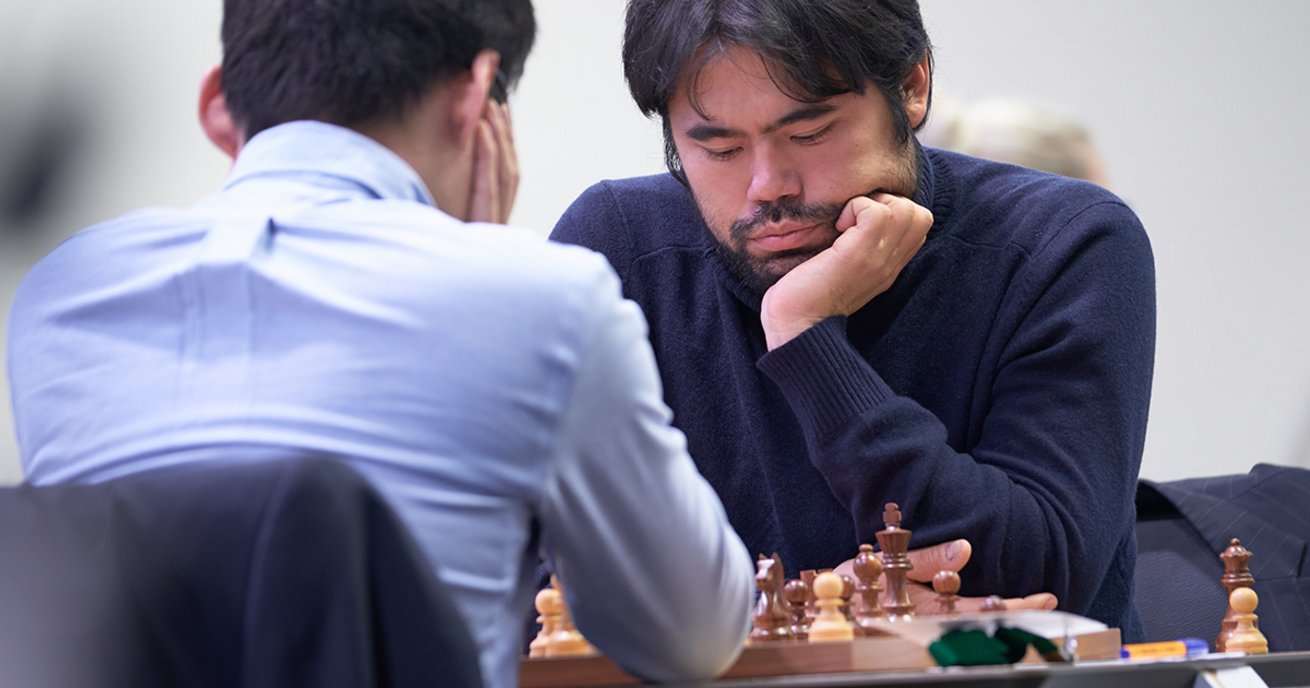 Hikaru Nakamura bei einer Schachweltmeisterschaft